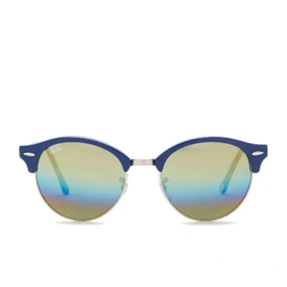 NEW: Ray-Ban 51mm Icons Clubround Phantos Sunglasses in Blue